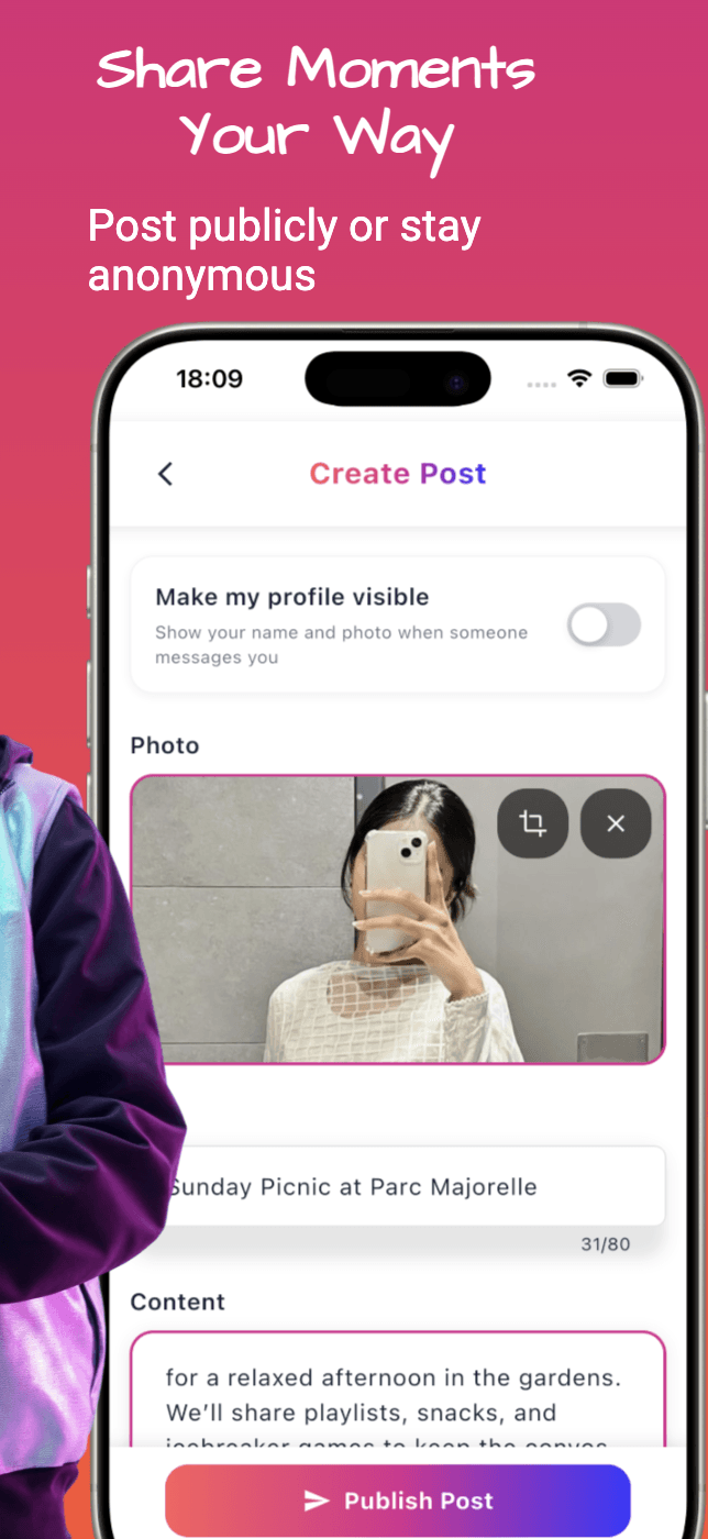 Screenshot of a chat conversation inside the app